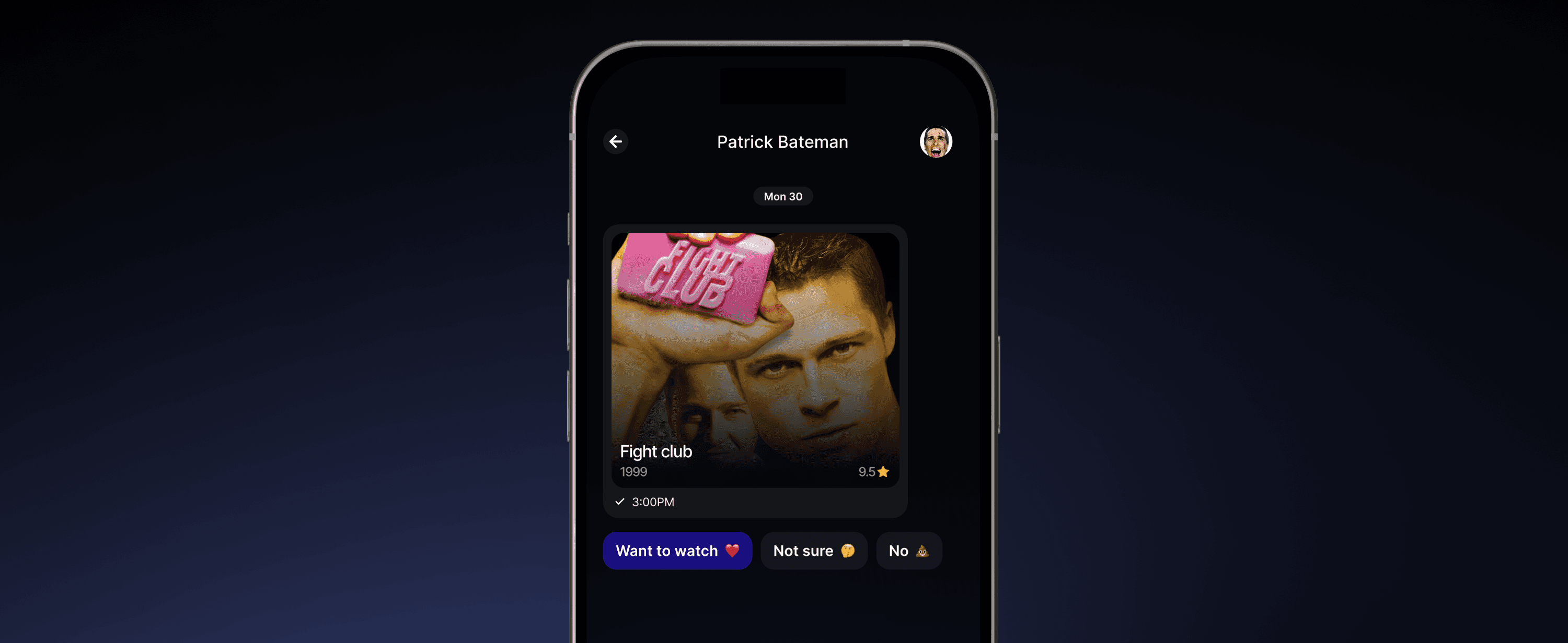 Flickhunt movie chat with quick reactions